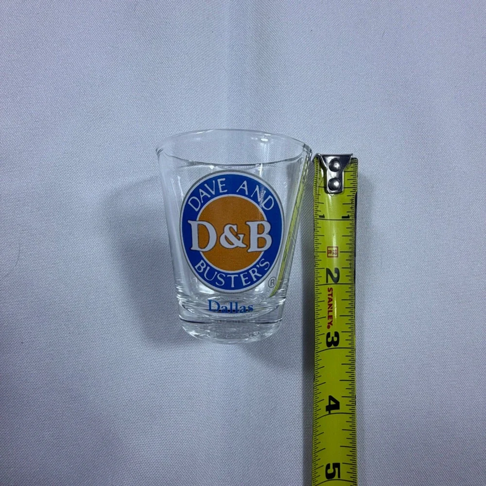 Dave and Busters Shot Glass Lot of 5 Dallas Spring Fling 2002 Arcade Barware